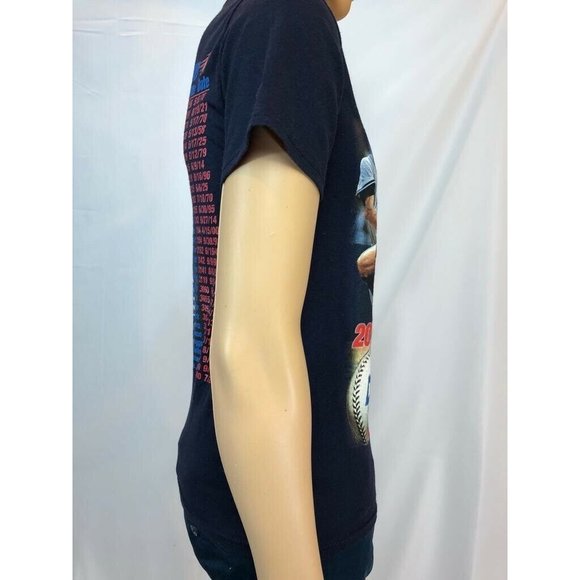 Hanes Men’s Shirt Classic Baseball Blue Crew Neck Short Sleeve Cotton S - Picture 5 of 10